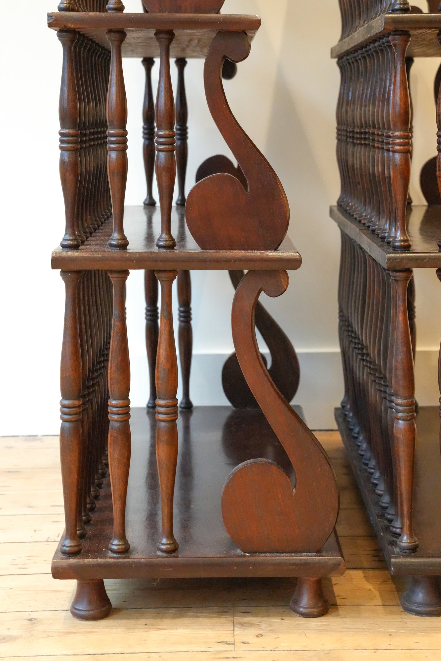 Pair of Waterfall Bookcases