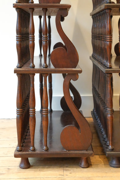 Pair of Waterfall Bookcases