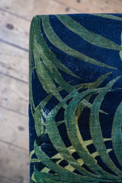 Extra large upholstered ottoman footstool