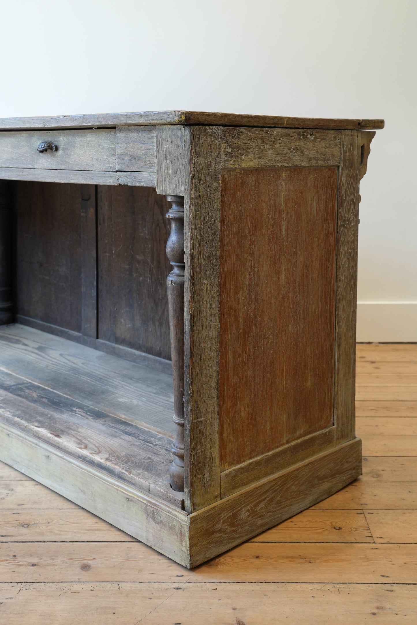 Antique French shop counter.