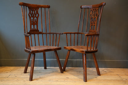 Pair of Windsor chairs