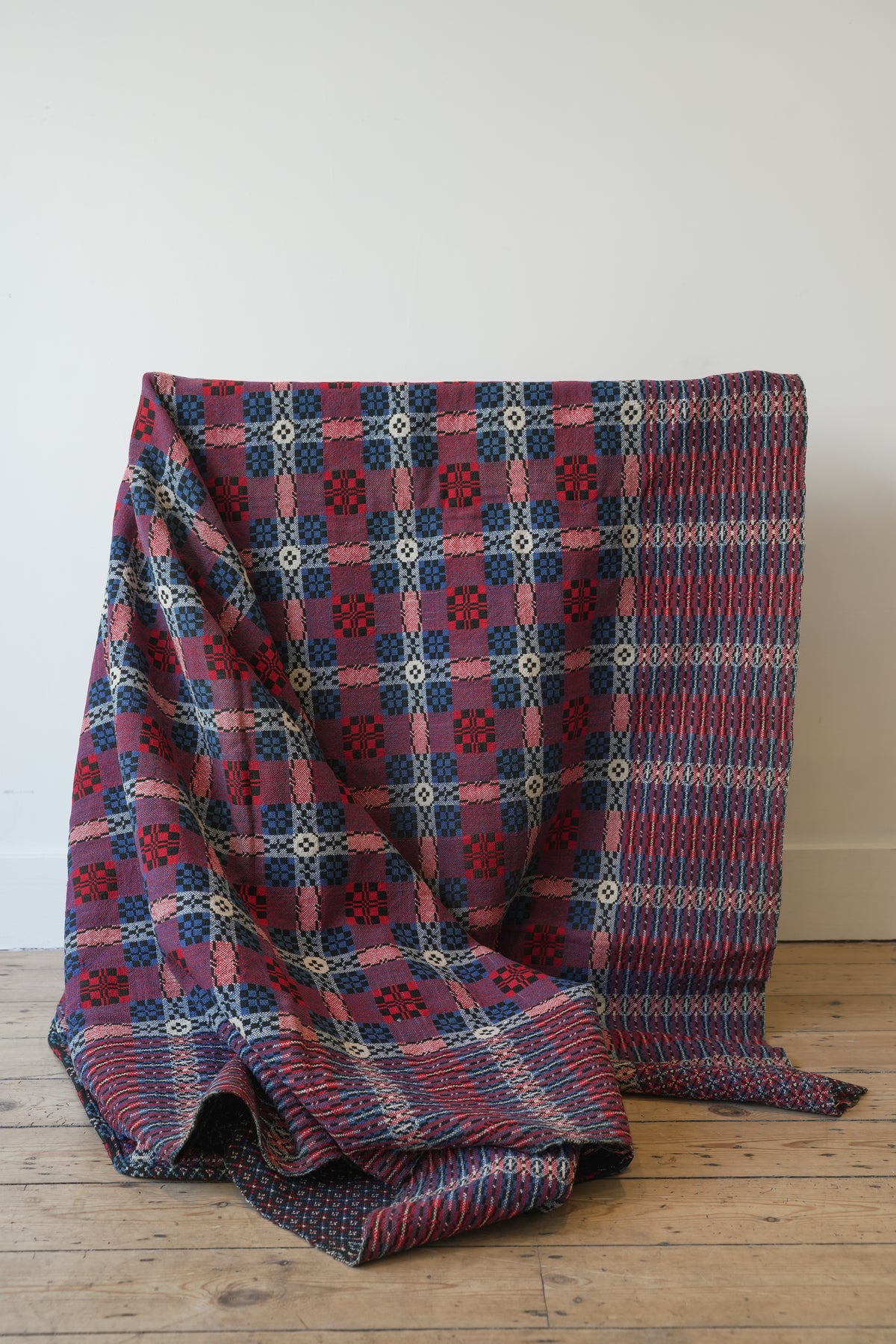 Very Rare Hannah Jones Peony Design Welsh Blanket