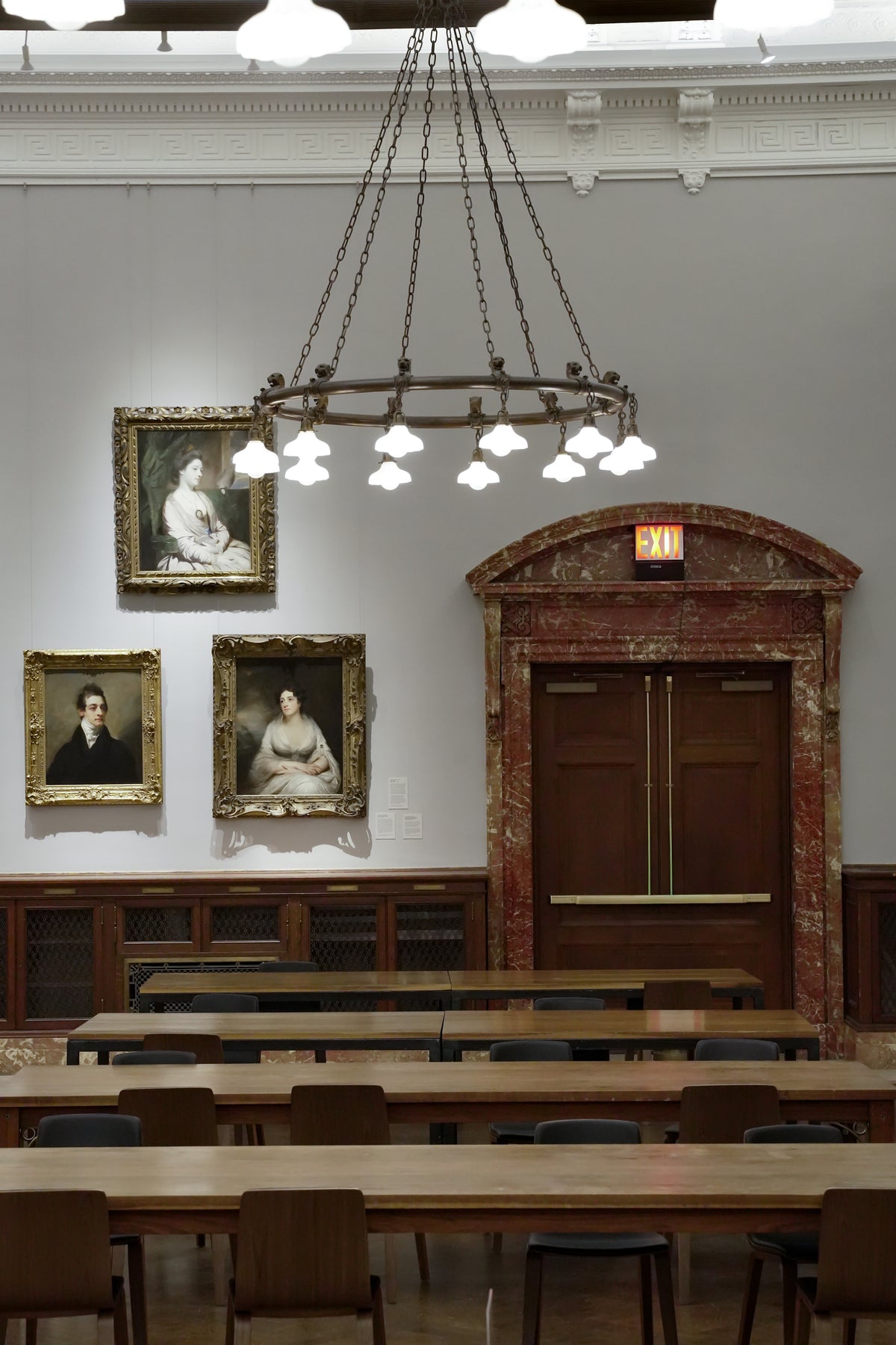 Three Arm Ceiling Pendant Light / Electrolier attrib to GEC.