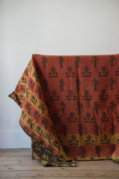 19th C Leeks & Daffodils Welsh Blanket