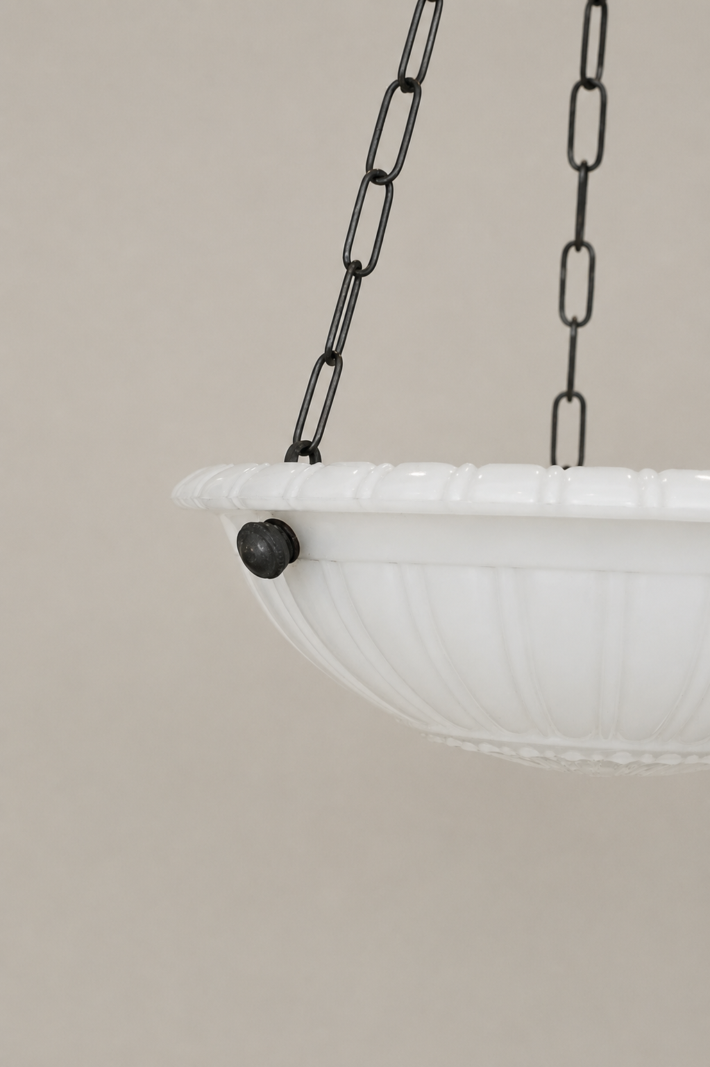 Thick Moonstone Pendant Light.