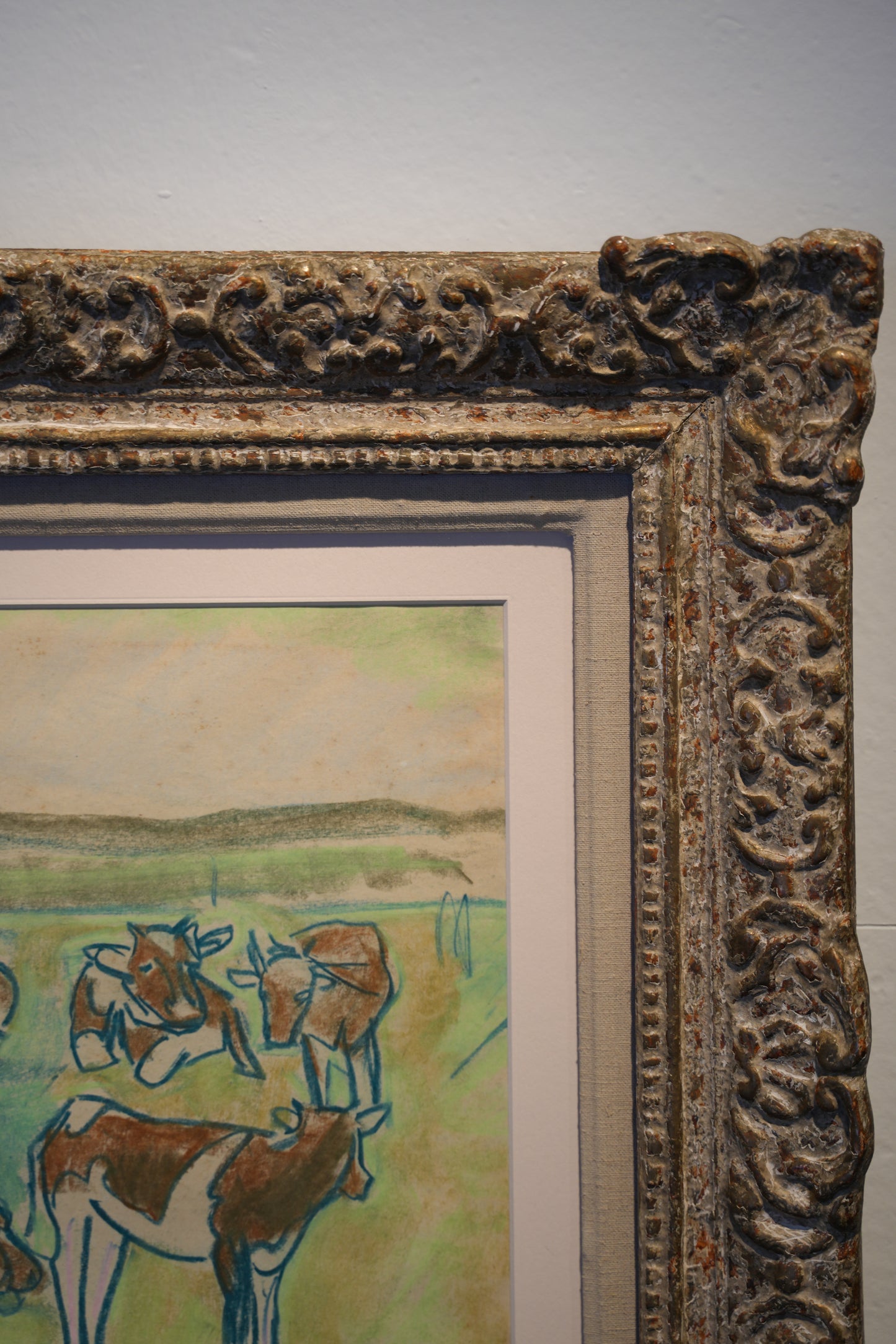 “Cows on Pasture”. Artwork by Marian Zurek (1889-1944).