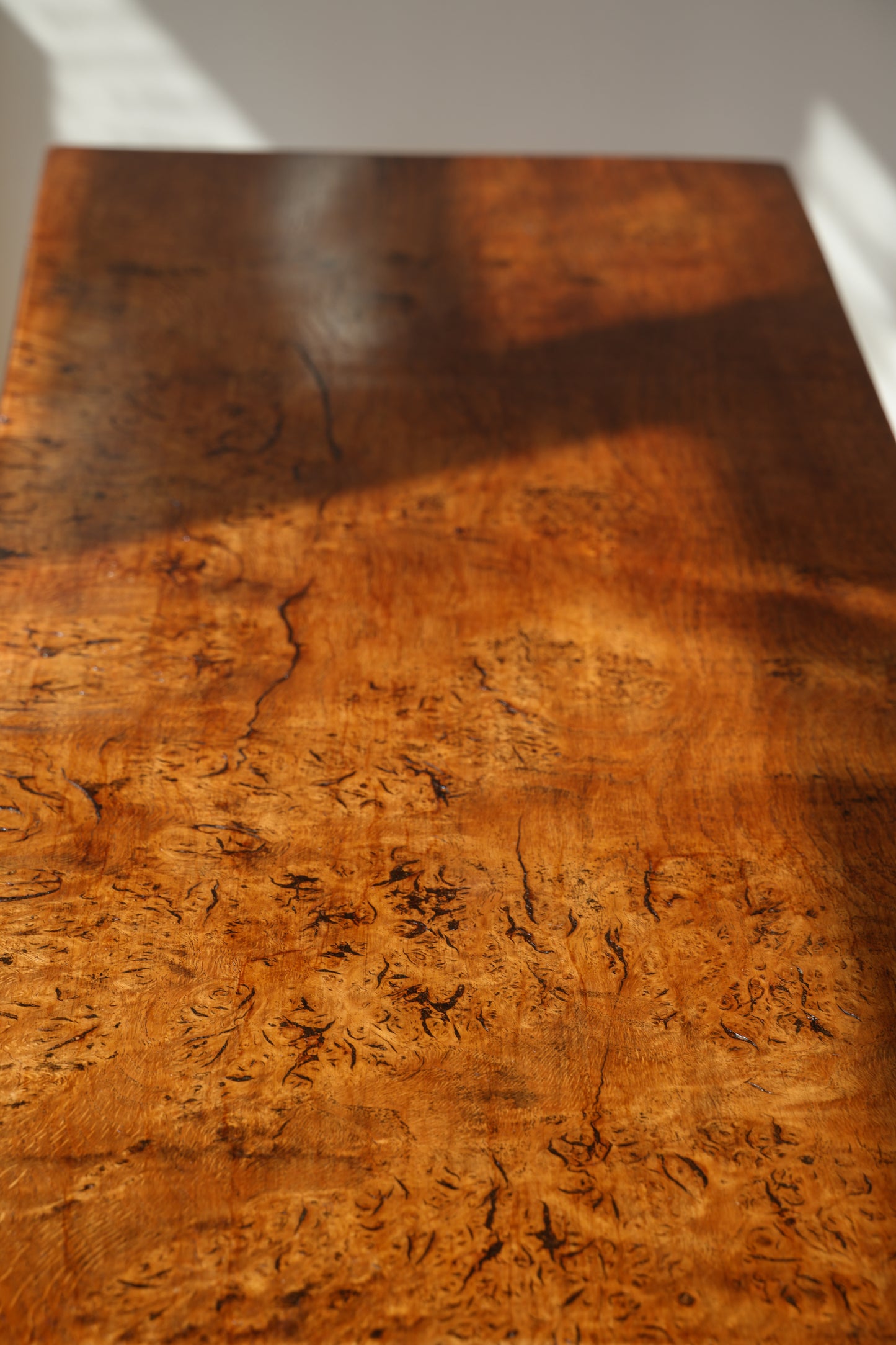 Burr Wood Console / Side Table
