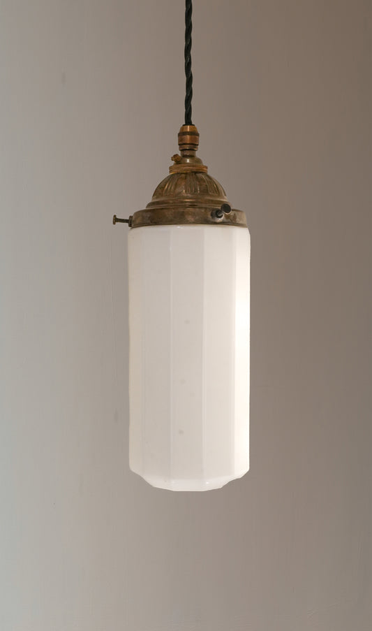 Art Deco Opaline Pendant Lights
