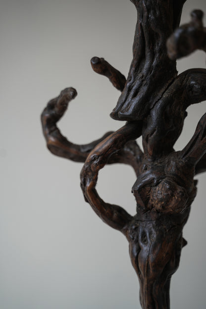 Grape Vine Burr Wood Floor Lamp