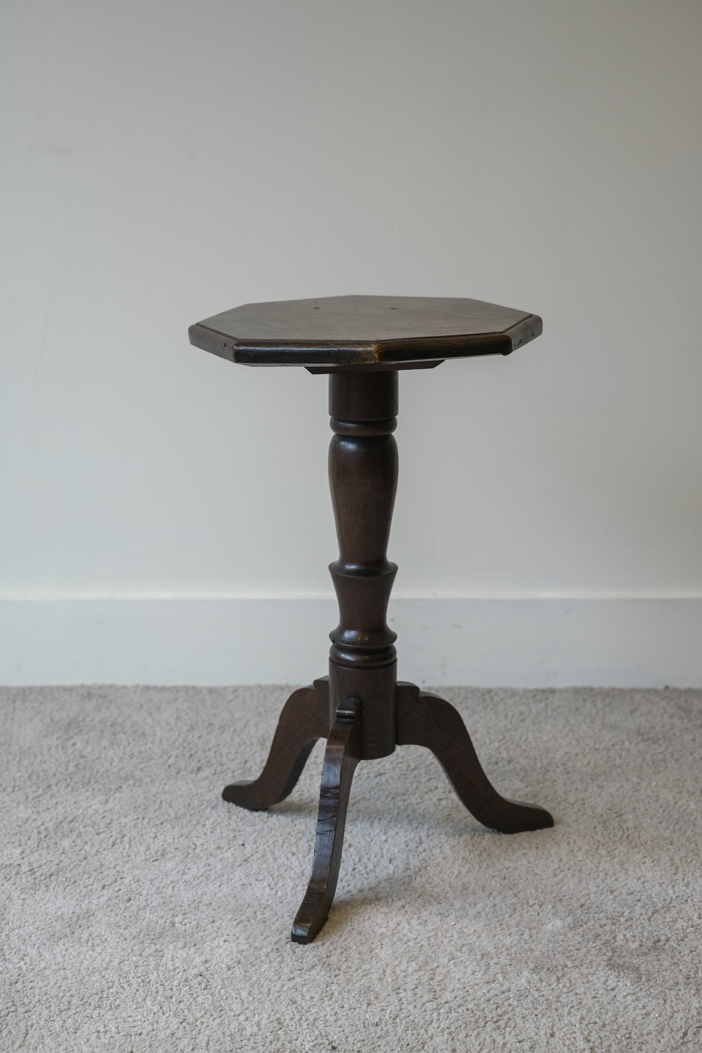 19th C Oak & Fruitwood Occasional Table