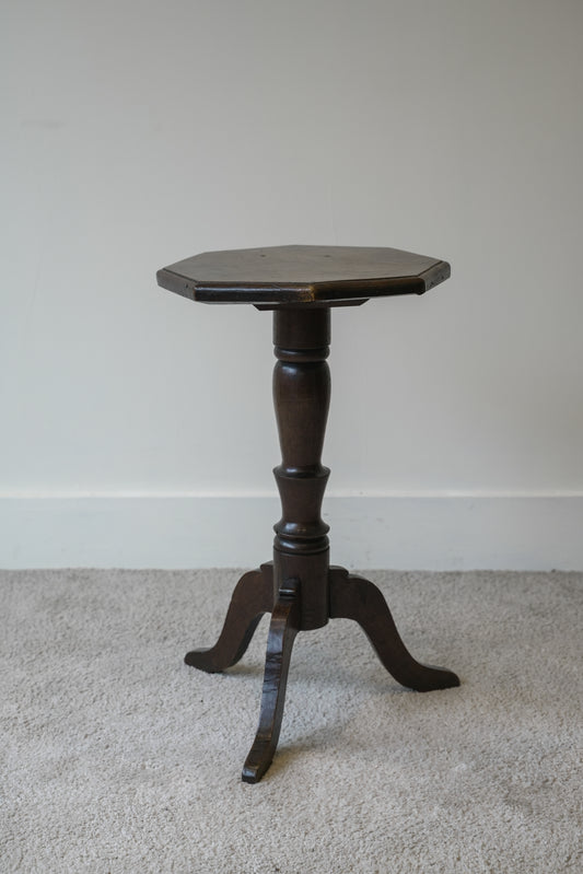 19th C Oak & Fruitwood Occasional Table