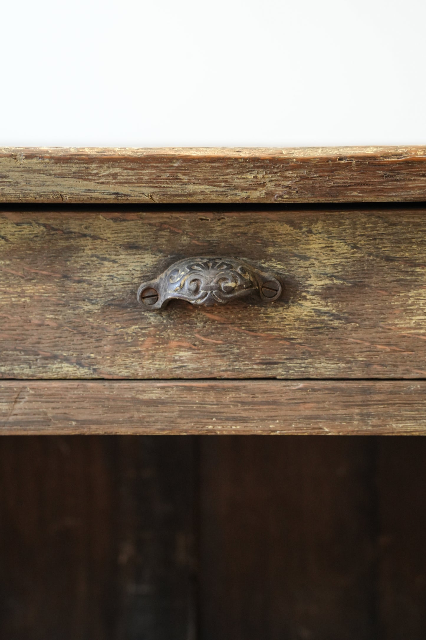 Antique French shop counter.