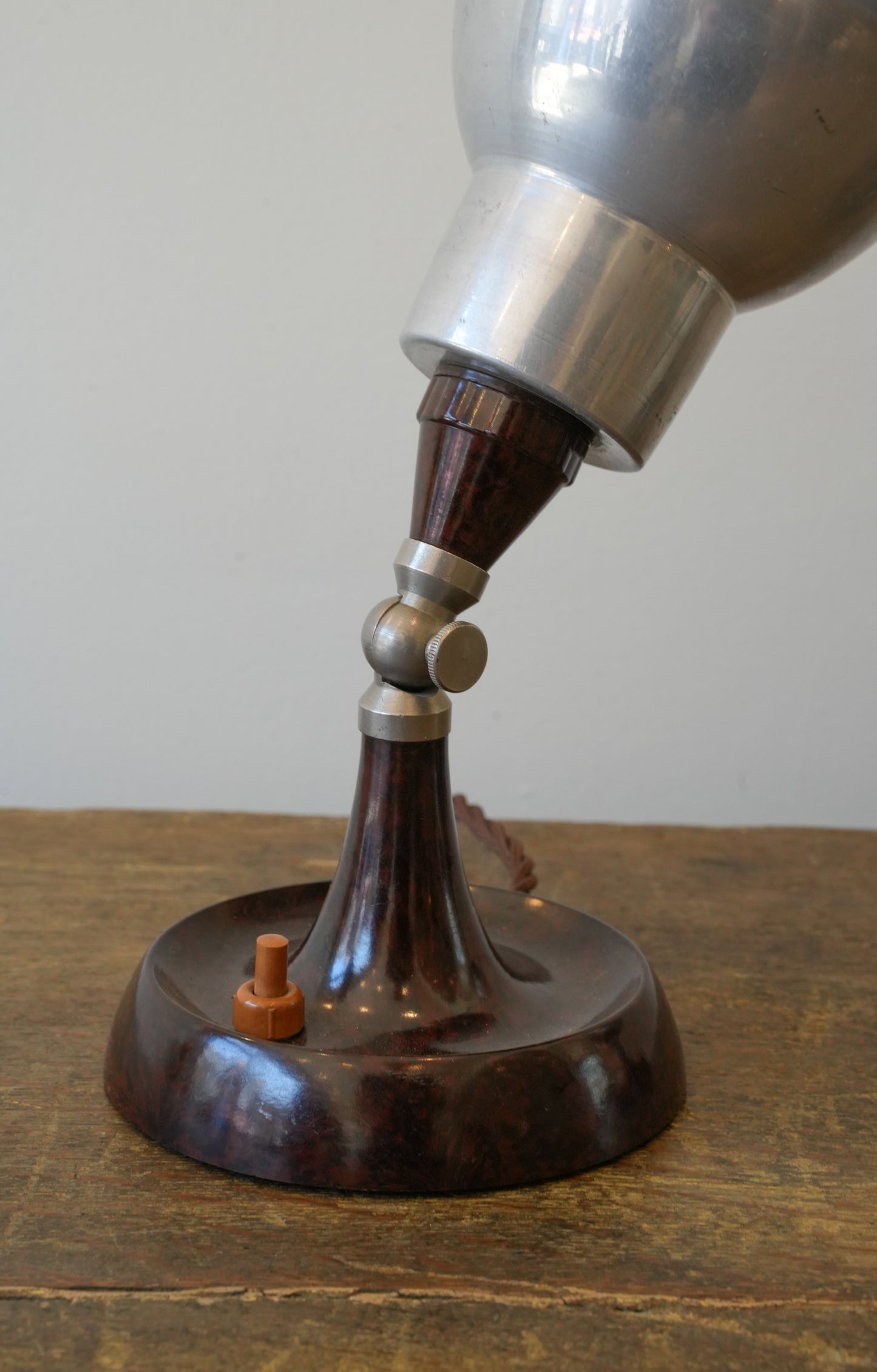 Pair of Bakelite & Chrome Lamps