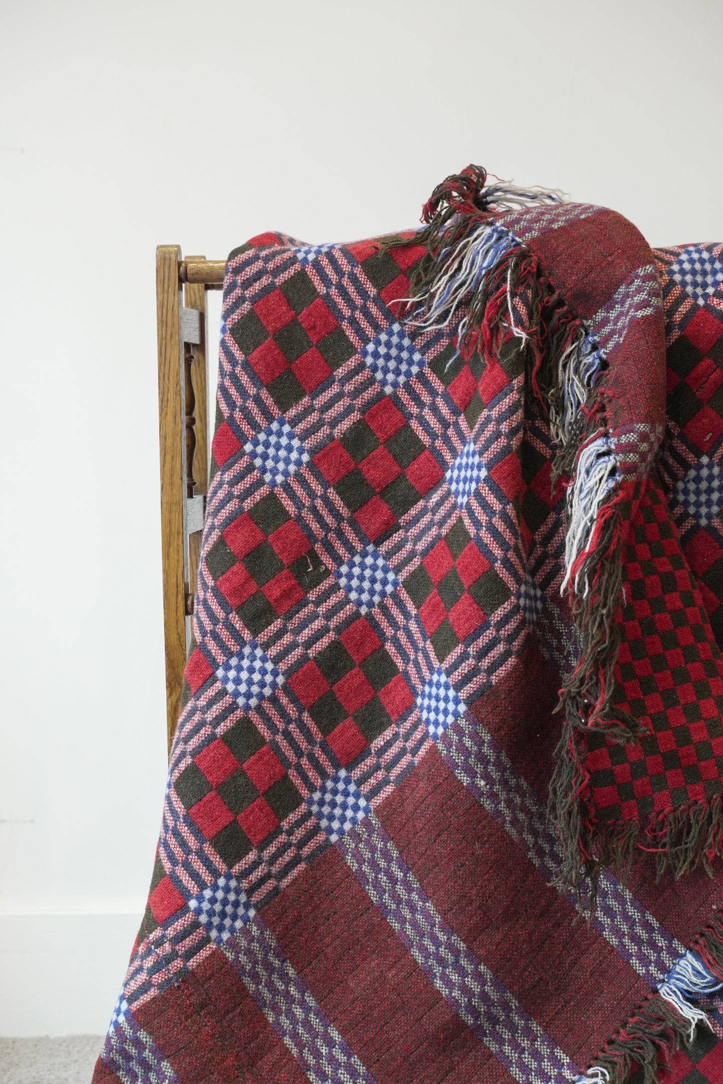 Rare Narrow Loom Welsh Blanket