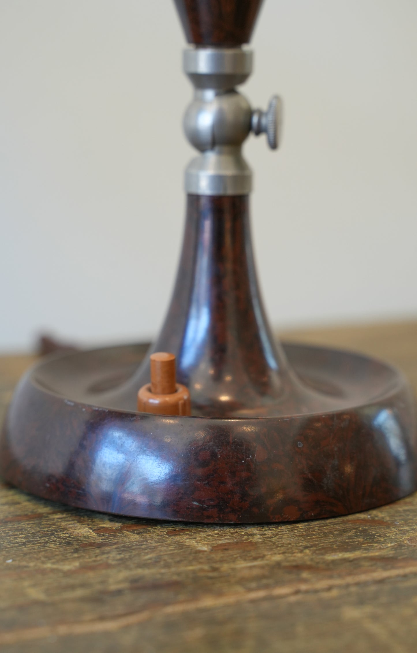 Pair of Bakelite & Chrome Lamps