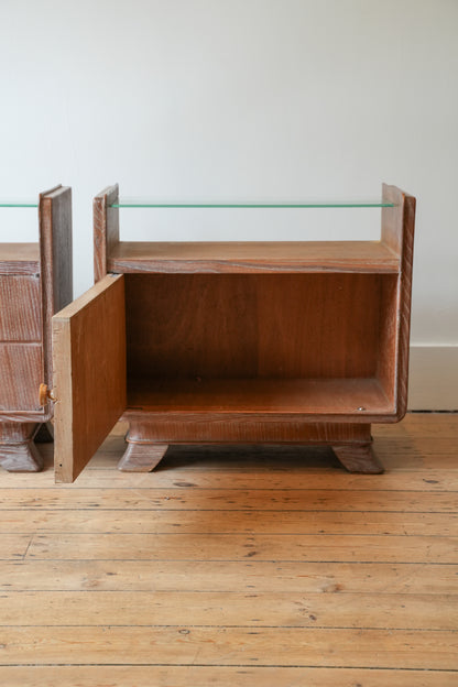 A pair of bedside cupboards by Guglielmo Ulrich.