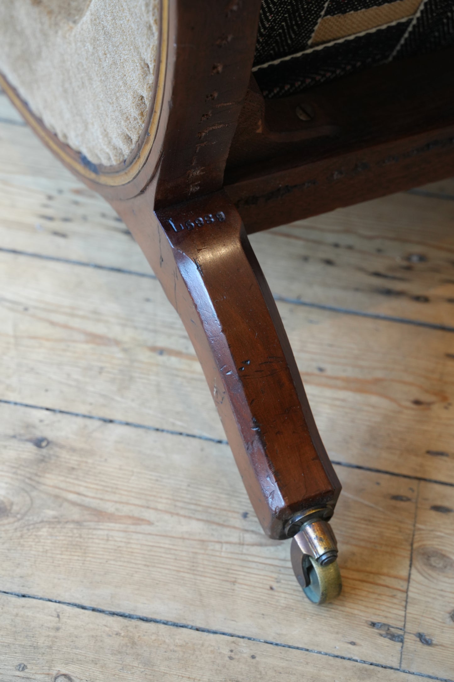 Slipper chair by Gillows.