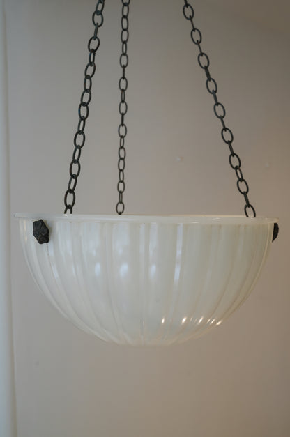 From a Welsh Cinema: A Large Moonstone Plaffonier.