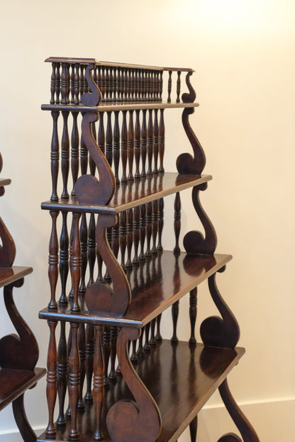 Pair of Waterfall Bookcases