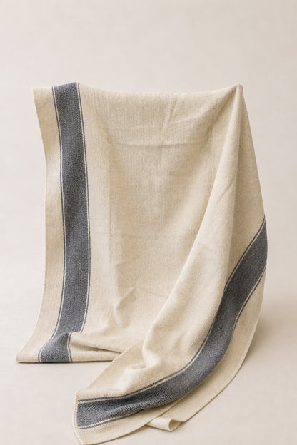 Traditional Scottish Crofters Outer Hebrides Woollen Blanket.