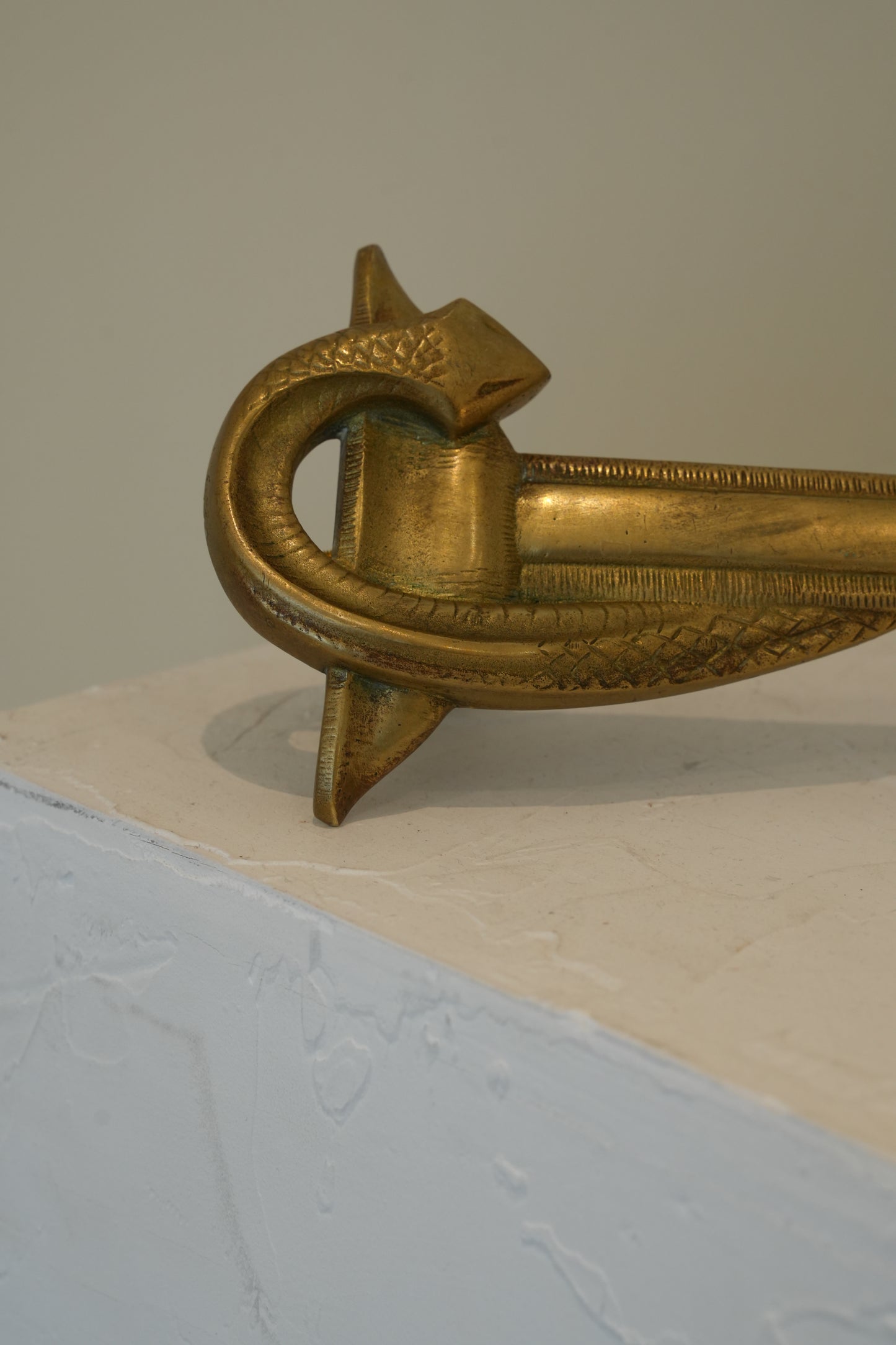 Pair of French Art Deco apothecary door handles.