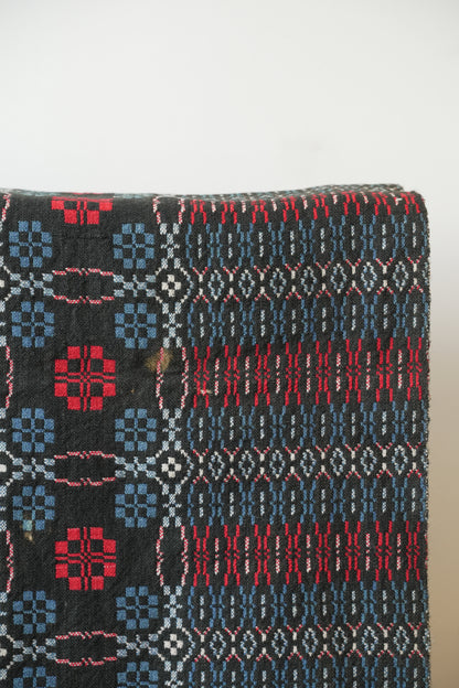 Very Rare Hannah Jones Peony Design Welsh Blanket
