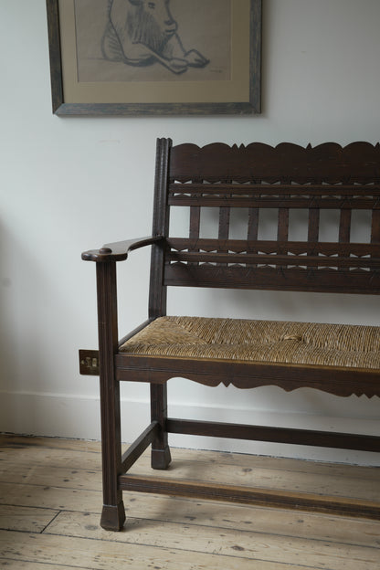 Jugendstil settle / bench.
