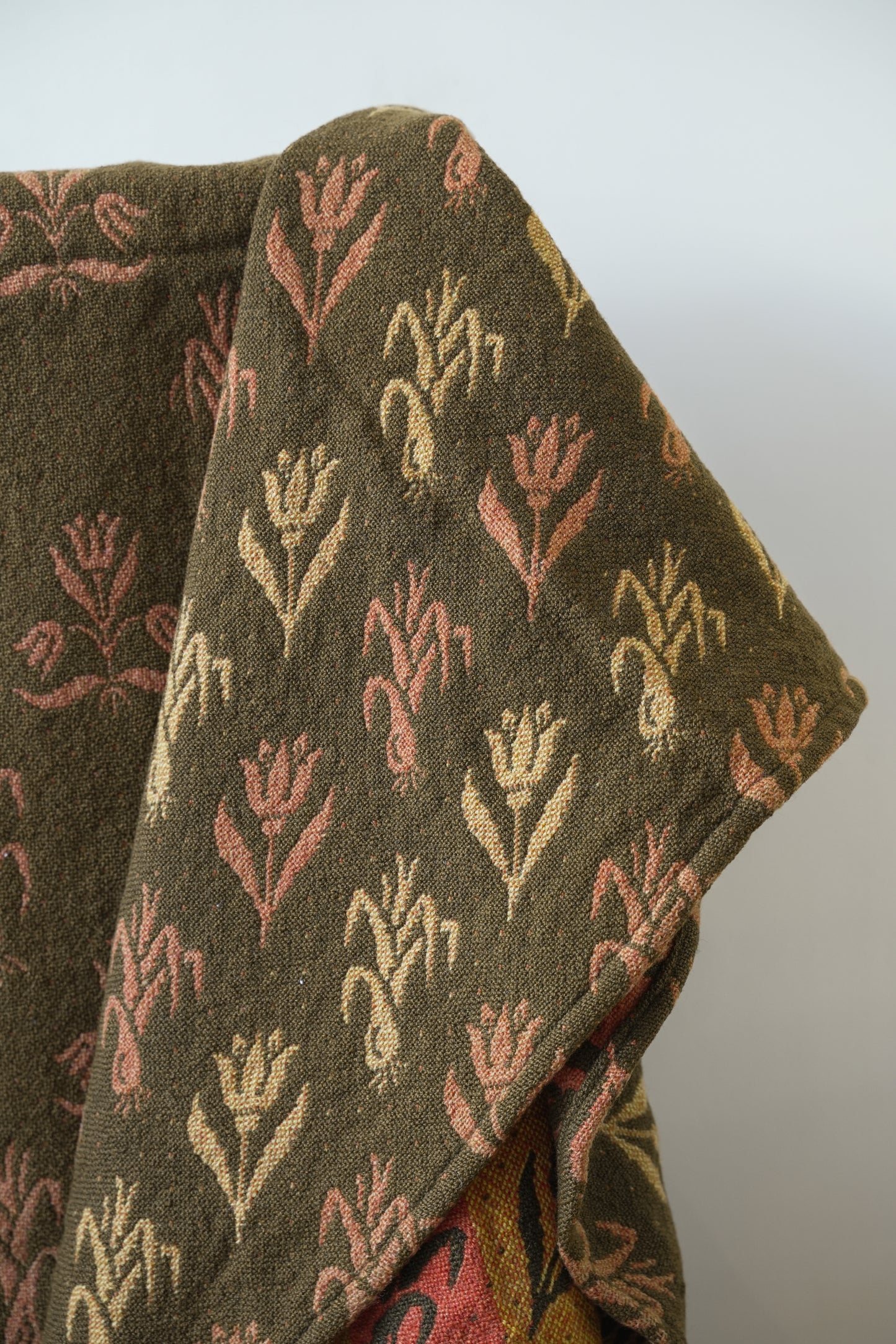 19th C Leeks & Daffodils Welsh Blanket