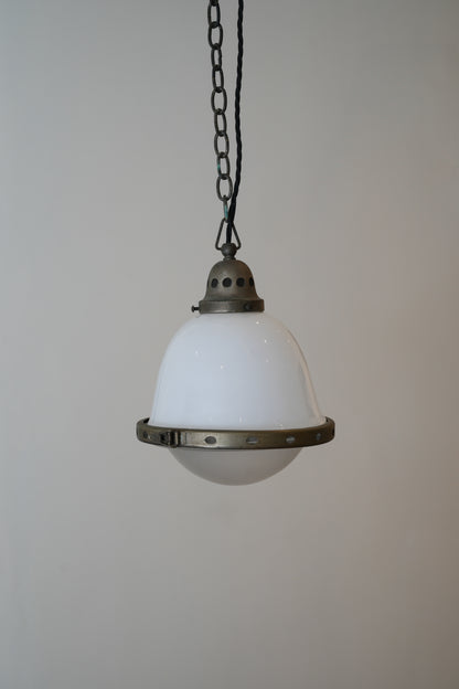 Belgian Opaline Pendant Light