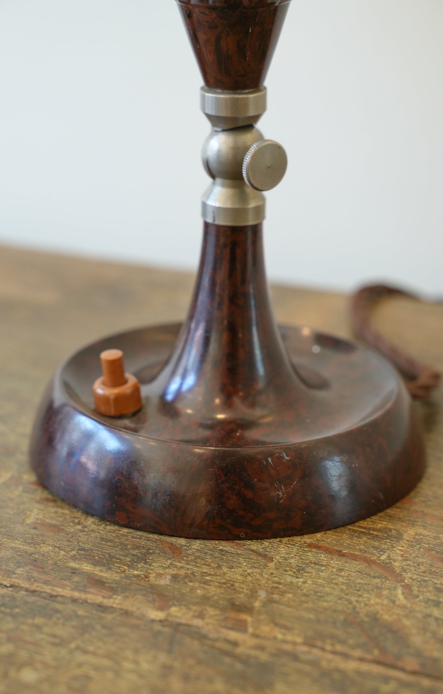 Pair of Bakelite & Chrome Lamps