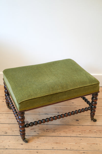 Early 19th C Bobbin Footstool