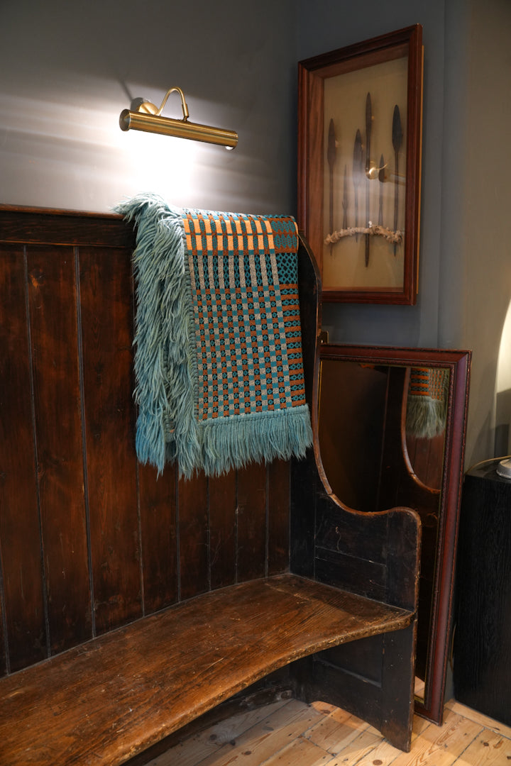 English Georgian Tavern Barrel Back Settle