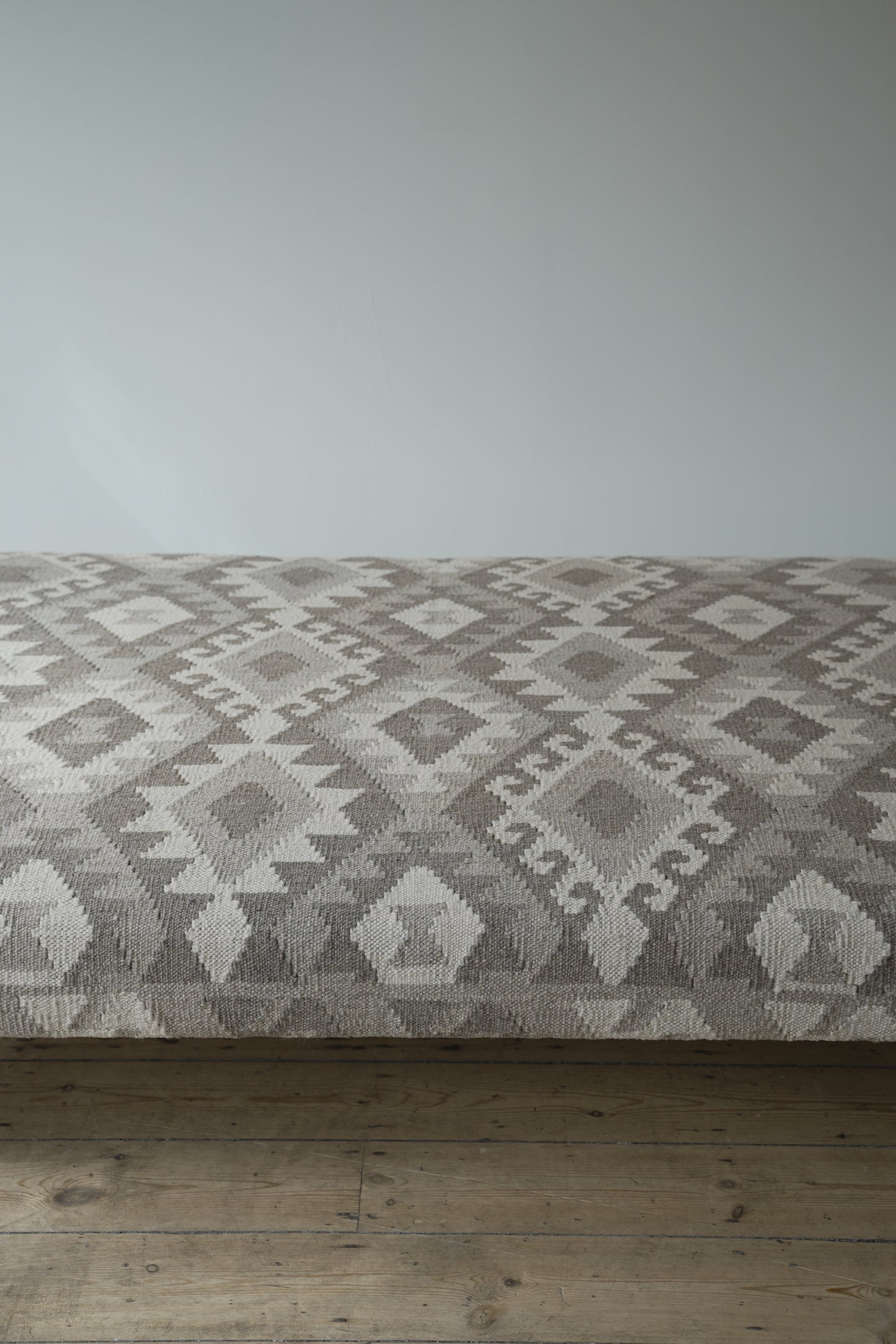 Large kilim Ottoman Footstool.