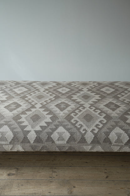 Large kilim Ottoman Footstool.