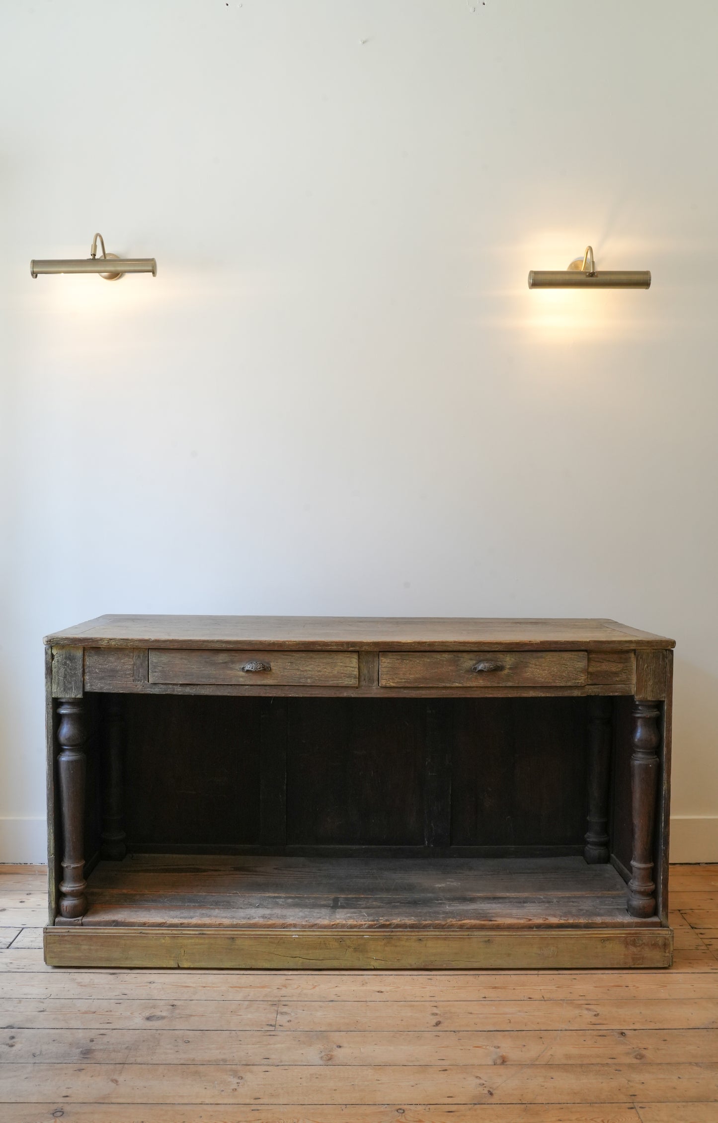 Antique French shop counter.