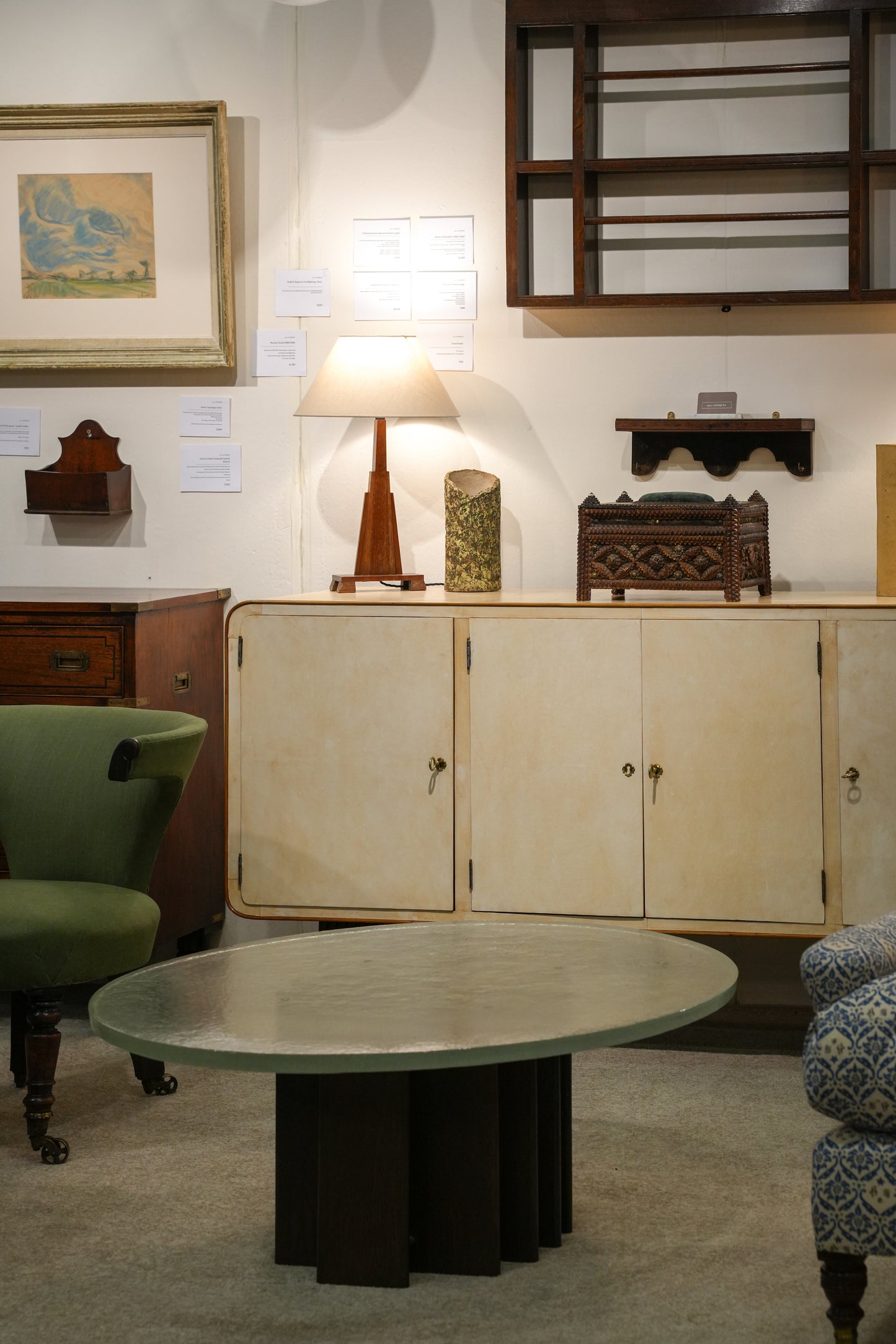Italian Parchment Sideboard.