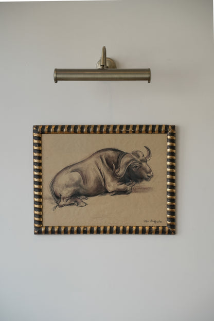 Stefani Melton Fisher (1894–1963) – Original Study of a Cape Buffalo.