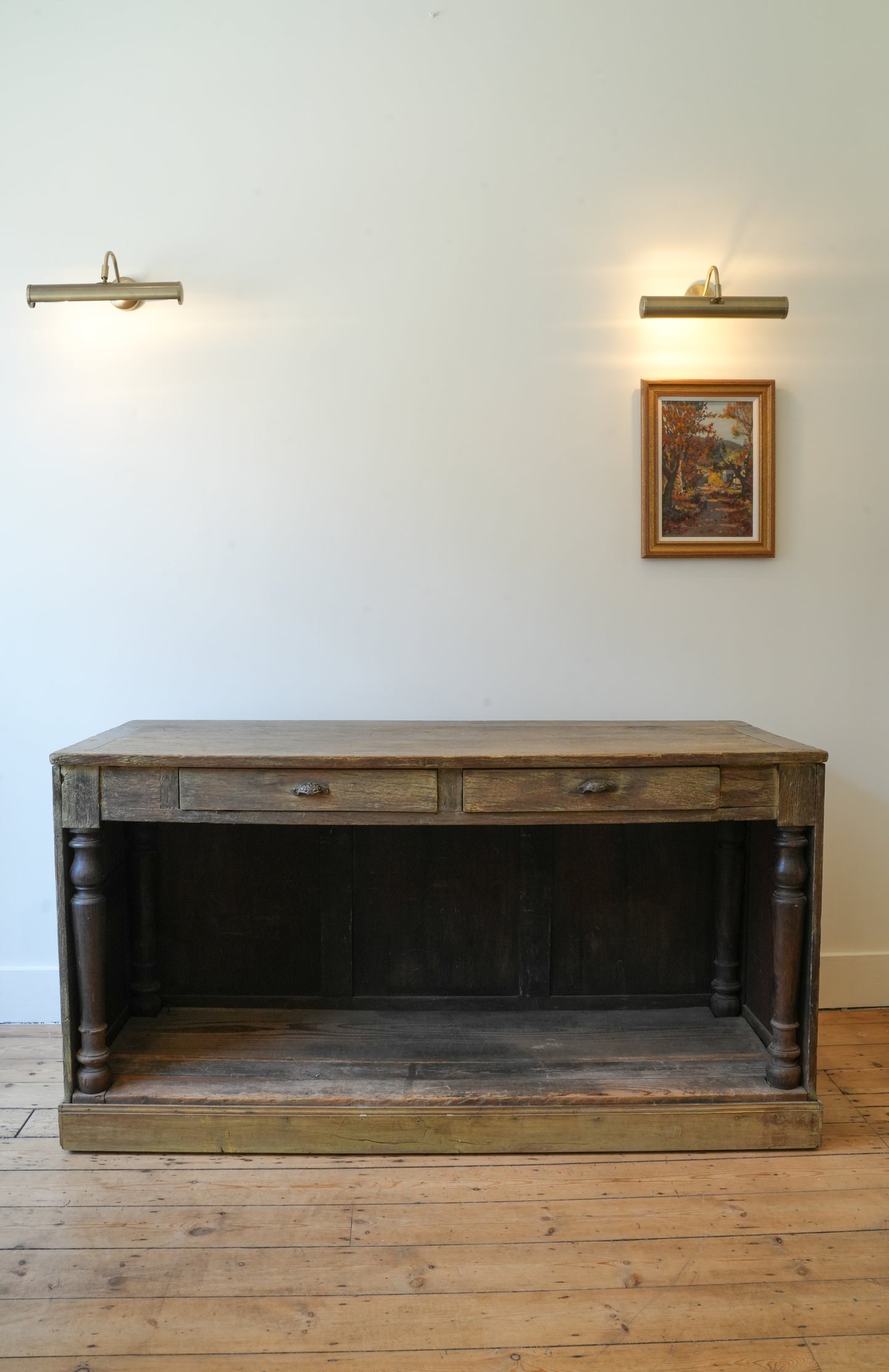 Antique French shop counter.