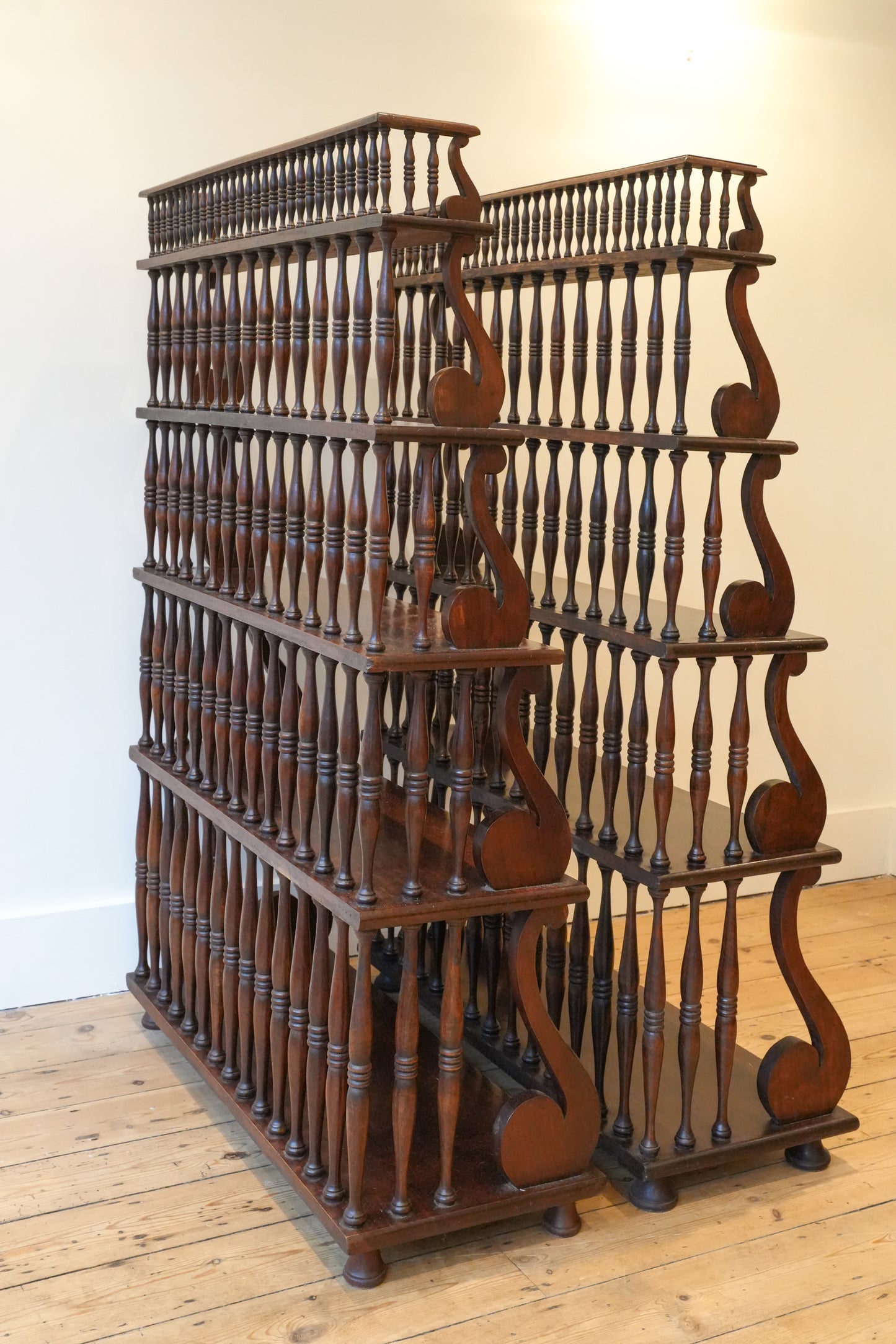 Pair of Waterfall Bookcases