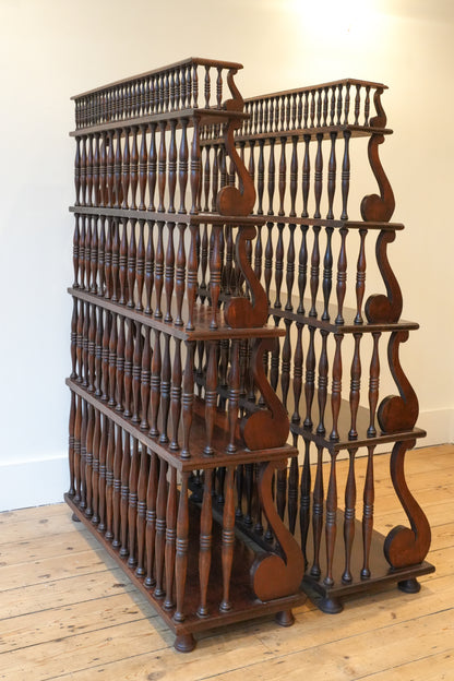 Pair of Waterfall Bookcases