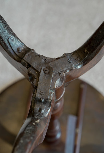 George II (18th Century) Burr Yew Tripod Table.