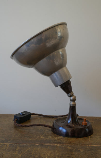 Pair of Bakelite & Chrome Lamps