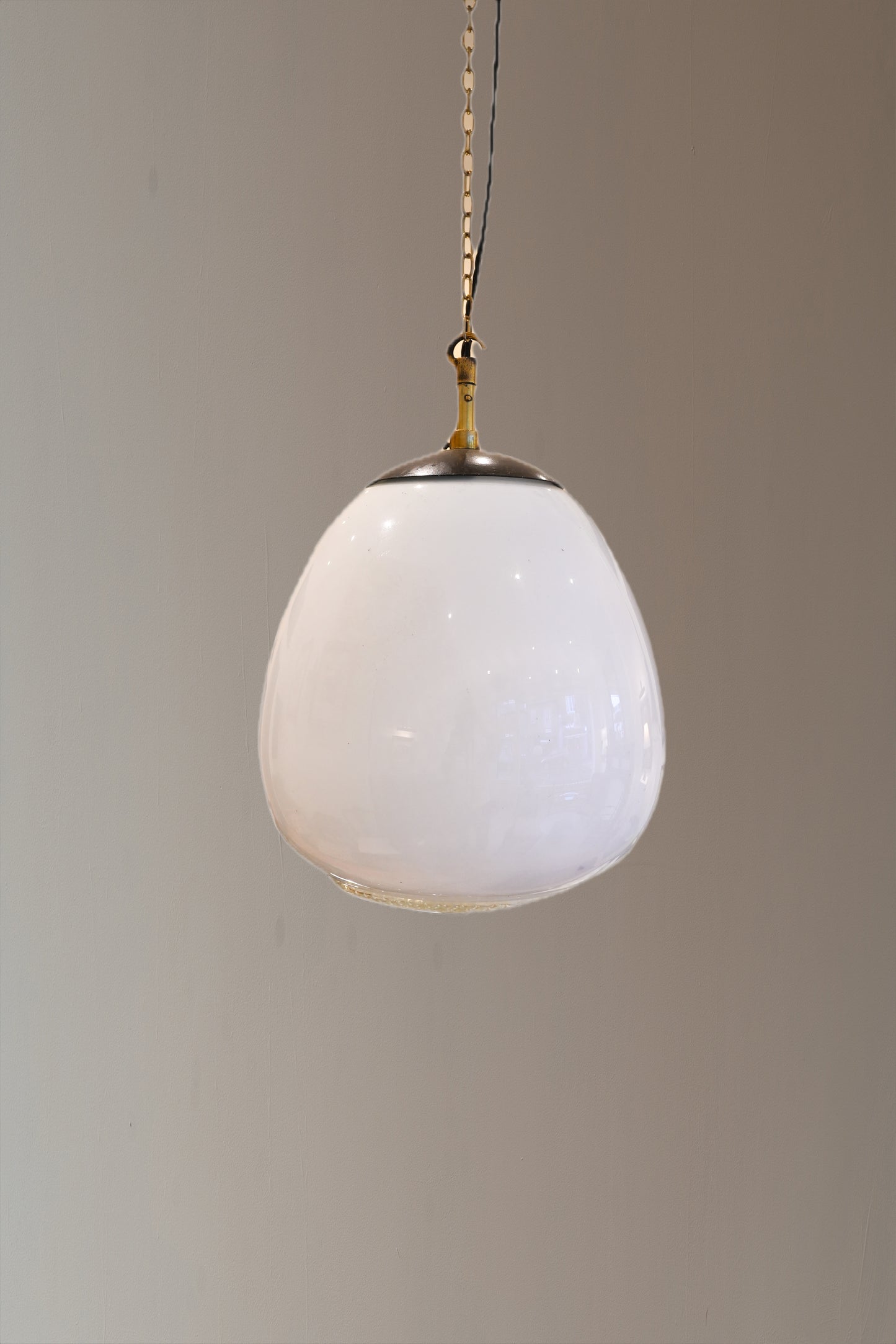 Large Opaline Pendant Light