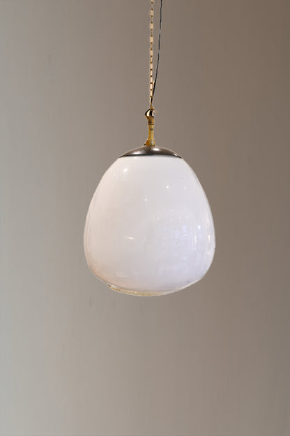 Large Opaline Pendant Light
