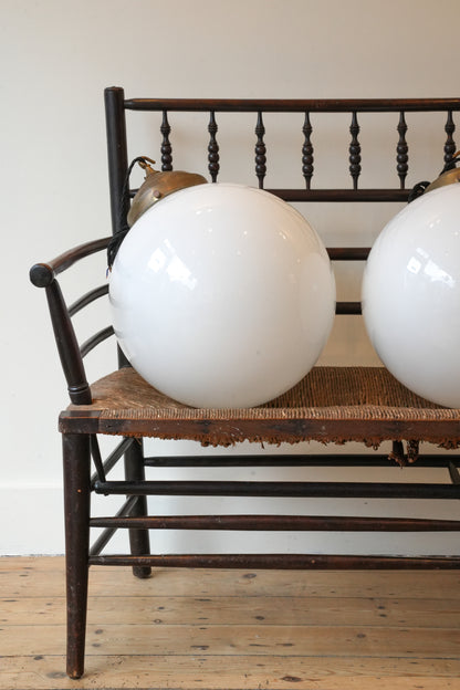 3 x XL Opaline Pendant Lights