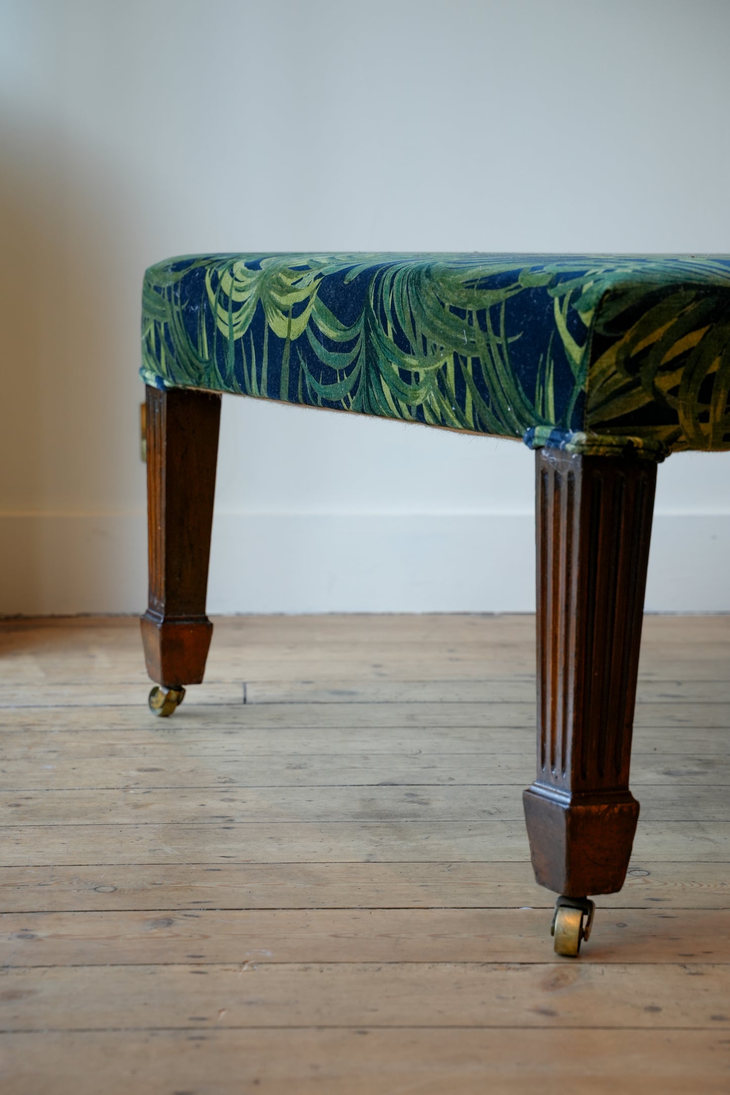 Extra large upholstered ottoman footstool