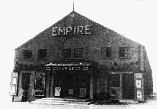 From a Welsh Cinema: A Large Moonstone Plaffonier.