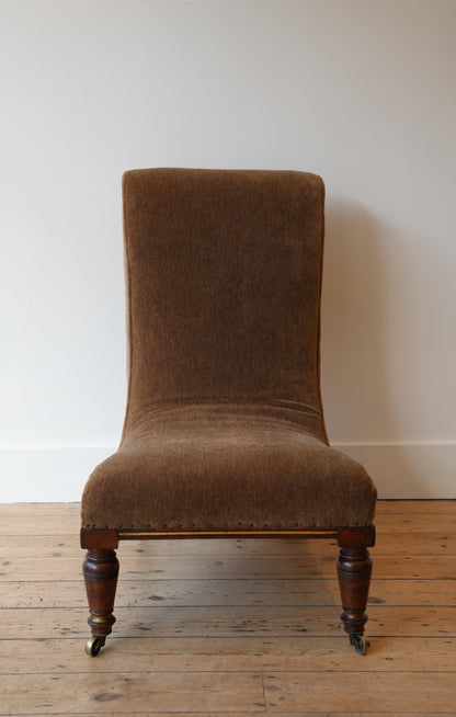 Slipper chair by Gillows.