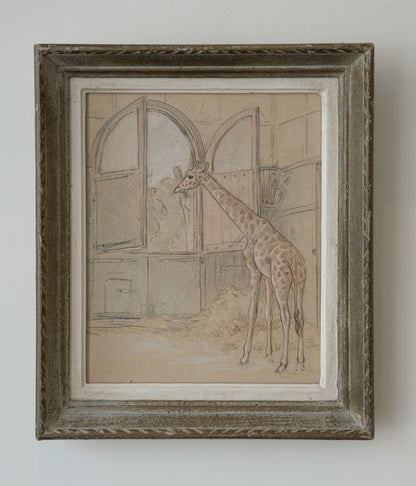 Stefani Melton Fisher (1894–1963) - Original Giraffe Study.