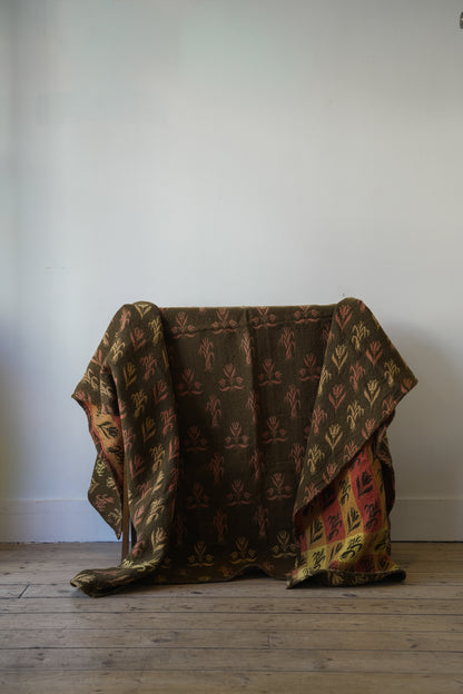 19th C Leeks & Daffodils Welsh Blanket